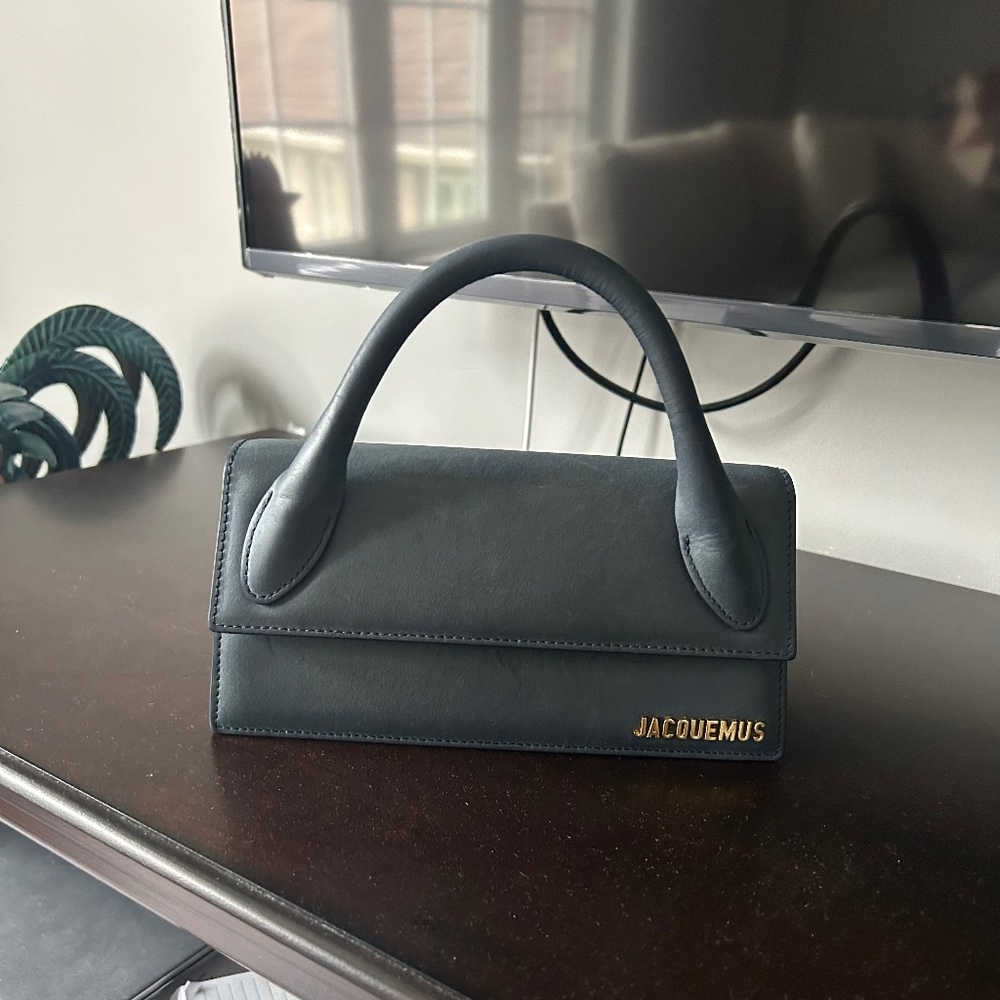 JACQUEMUS Le Chiquito Long Bag in Navy